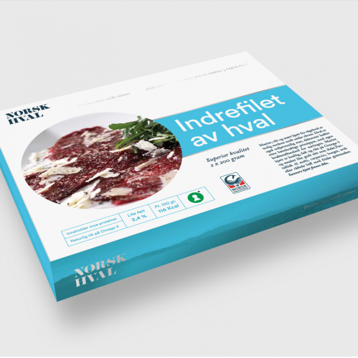 Norsk Kvalitetshval emballasje